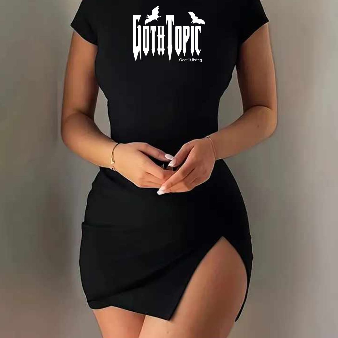 MINIVESTIDO NEGRO GOTH SEXY